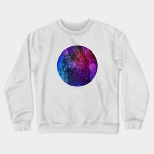 Circular Purple Marble Crewneck Sweatshirt